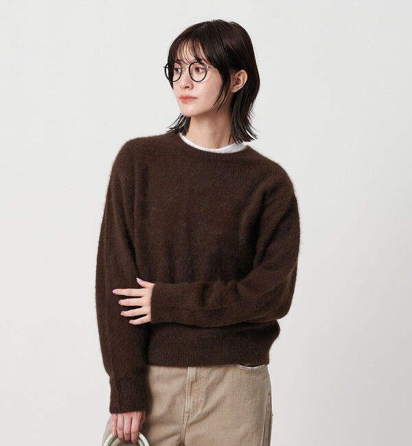 BEAUTY&YOUTH UNITED ARROWS「フォックスカシミヤブレンド クルーネックニットプルオーバー」|ニット・セーター|