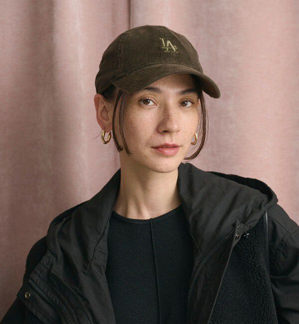 BEAUTY&YOUTH UNITED ARROWS「【別注】＜NEW ERA＞コーデュロイ ロゴ キャップ」|キャップ・キャスケット|