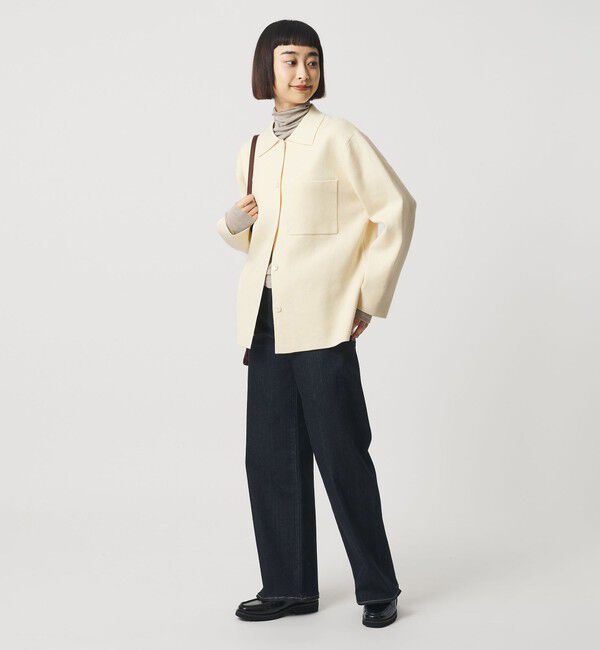 BEAUTY&YOUTH UNITED ARROWS「コットンウールブレンド ミラノリブ シャツカーディガン ウォッシャブル」|カーディガン|