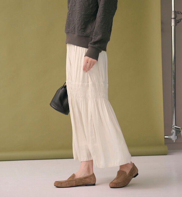 BEAUTY&YOUTH UNITED ARROWS「【WEB限定】シャーリング キリカエ フレアスカート」|スカート|