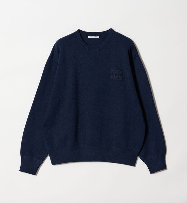 BEAUTY&YOUTH UNITED ARROWS「ロゴクルーネック ニットプルオーバー ウォッシャブル」|ニット・セーター|