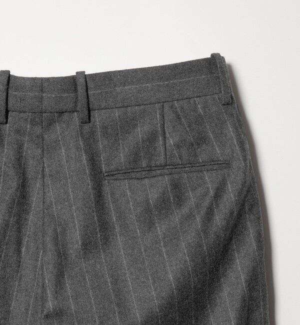 STEVEN ALAN「＜Steven Alan＞ ウール フラノ インツープリーツ ドレス トラウザーズ」|スラックス|