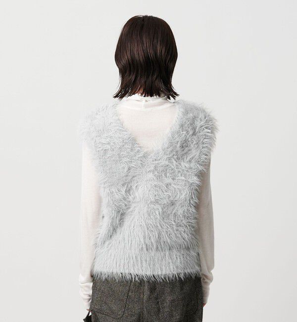 BEAUTY&YOUTH UNITED ARROWS「【WEB限定】フェザーヤーン ラメニット 2WAYベスト」|ニット・セーター|