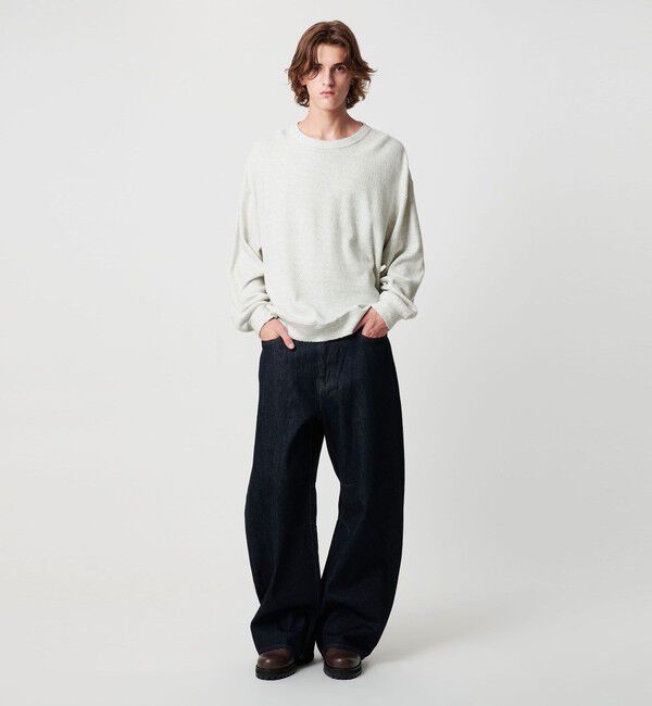 MONKEY TIME「サーマル ディストレスト クルーネック」|Tシャツ・カットソー|