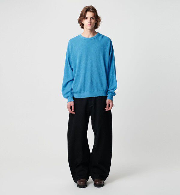 MONKEY TIME「サーマル ディストレスト クルーネック」|Tシャツ・カットソー|