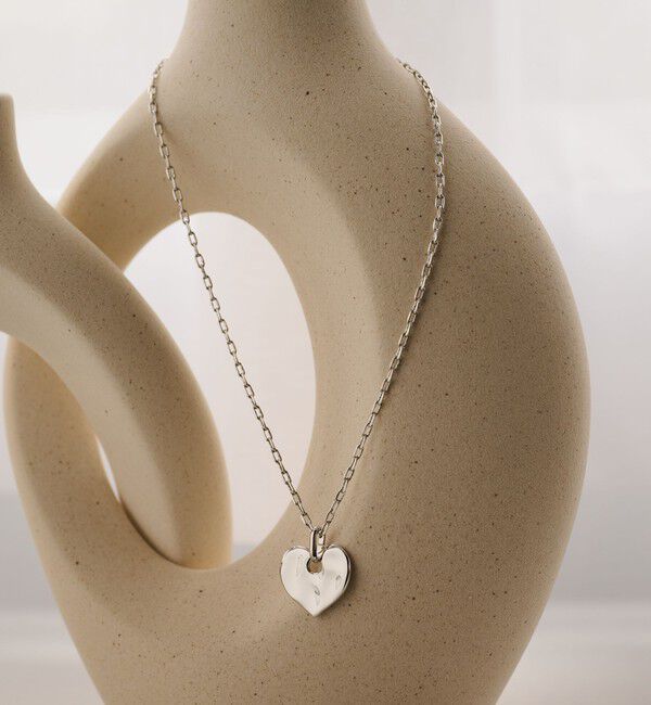BEAUTY&YOUTH UNITED ARROWS「タタキ ハート ネックレス」|ネックレス|SILVER