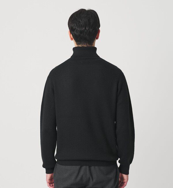 BEAUTY&YOUTH UNITED ARROWS「【WEB限定 WARDROBE SMART】マシーンウォッシャブル ウールミックス アゼ タートルネック」|ニット・セーター|