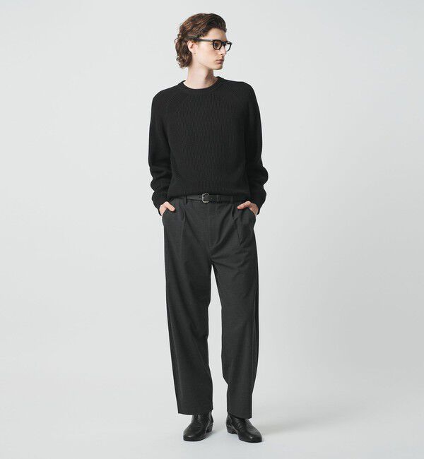 BEAUTY&YOUTH UNITED ARROWS「ウーリー バレル スラックス」|チノ|DK.GRAY