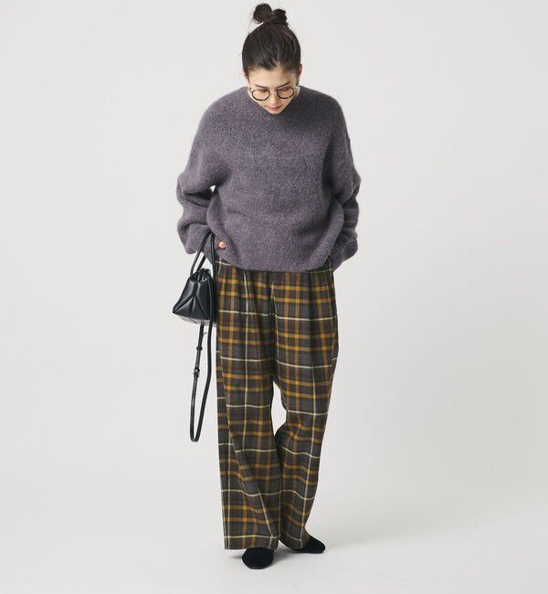 BEAUTY&YOUTH UNITED ARROWS「コットンフランネルチェック バックゴムワイドパンツ」|その他|