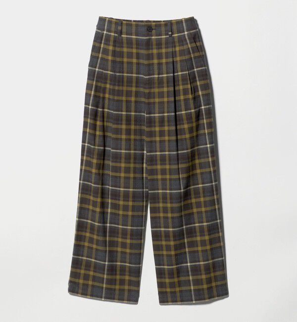 BEAUTY&YOUTH UNITED ARROWS「コットンフランネルチェック バックゴムワイドパンツ」|その他|