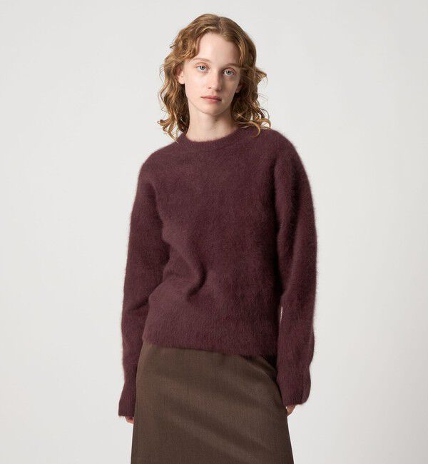 STEVEN ALAN「＜Steven Alan＞オーストラリアンウール ミックス  ニット」|ニット・セーター|DK.BROWN