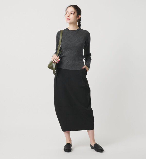 BEAUTY&YOUTH UNITED ARROWS「【WEB限定】ポリエステル コクーンニットスカート ウォッシャブル」|スカート|