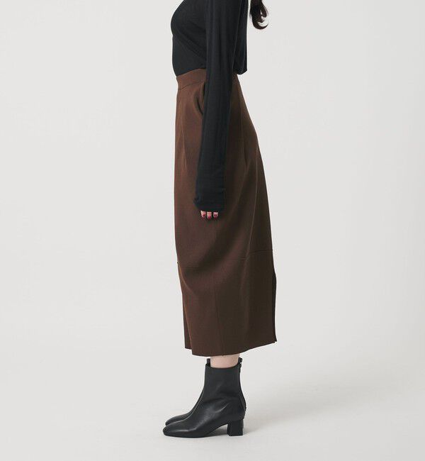 BEAUTY&YOUTH UNITED ARROWS「【WEB限定】ポリエステル コクーンニットスカート ウォッシャブル」|スカート|