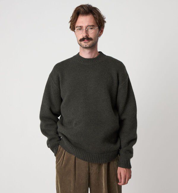 STEVEN ALAN「＜Steven Alan＞ ハミルトンラムズウール ハイクルーネック ニット NARROW」|ニット・セーター|