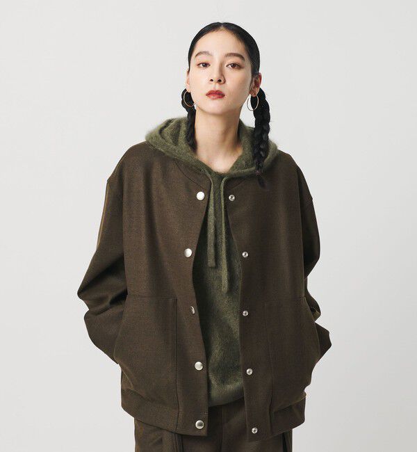BEAUTY&YOUTH UNITED ARROWS「毛ブレンド スナップブルゾン」|ブルゾン・スタジャン|