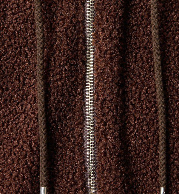 MONKEY TIME「ボアフリース フルジップ フーディー」|カーディガン|