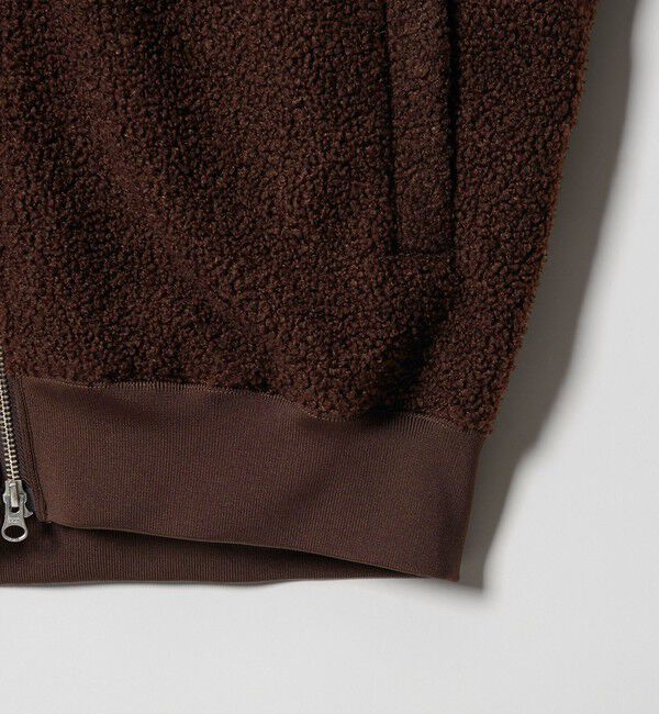 MONKEY TIME「ボアフリース フルジップ フーディー」|カーディガン|