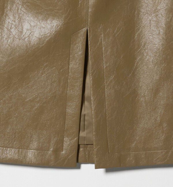 BEAUTY&YOUTH UNITED ARROWS「レザーライク Aラインスカート」|台形|