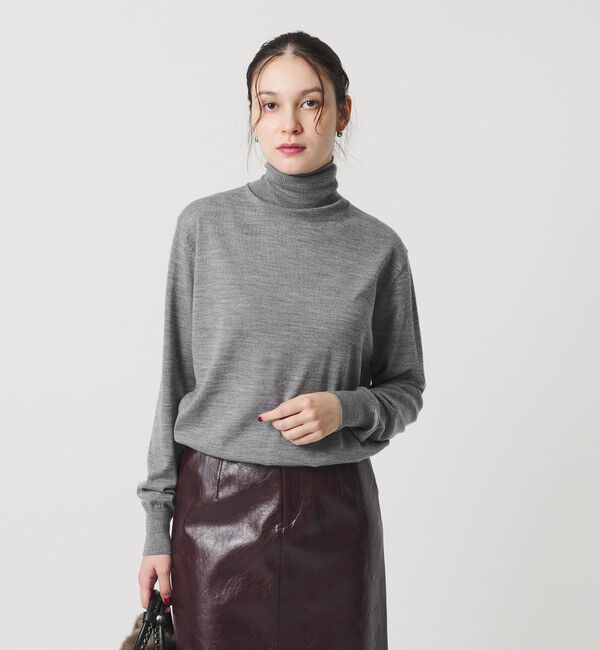 BEAUTY&YOUTH UNITED ARROWS「ウールポリエステル ハイゲージタートルネックニット ウォッシャブル」|ニット・セーター|