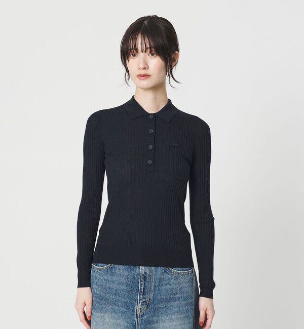 BEAUTY&YOUTH UNITED ARROWS「＜LACOSTE＞ポロカラーニットプルオーバー」|ニット・セーター|