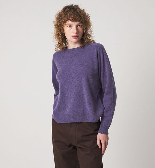 STEVEN ALAN「＜Steven Alan＞ウール カシミヤ サドルショルダー ニット」|ニット・セーター|