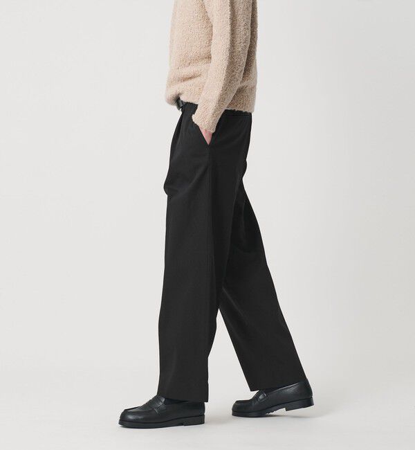 BEAUTY&YOUTH UNITED ARROWS「ヴィンテージライク ナイロン 1プリーツ ワイド パンツ NO.9」|チノ|