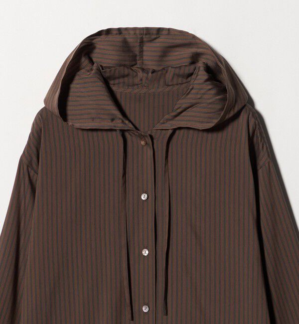 STEVEN ALAN「＜Steven Alan＞ストライプ フード シャツ」|シャツ・ブラウス|