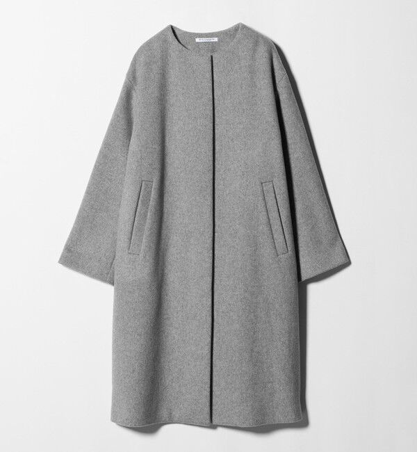 BEAUTY&YOUTH UNITED ARROWS「毛ナイロン ノーカラーコート」|ノーカラーコート|