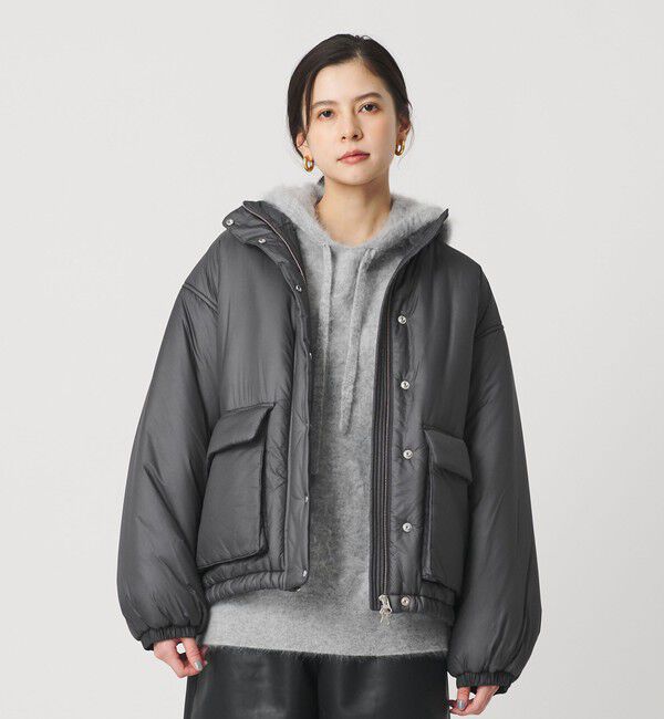 BEAUTY&YOUTH UNITED ARROWS「ナイロンパデッド スタンドカラーブルゾン」|ブルゾン・スタジャン|DK.GRAY