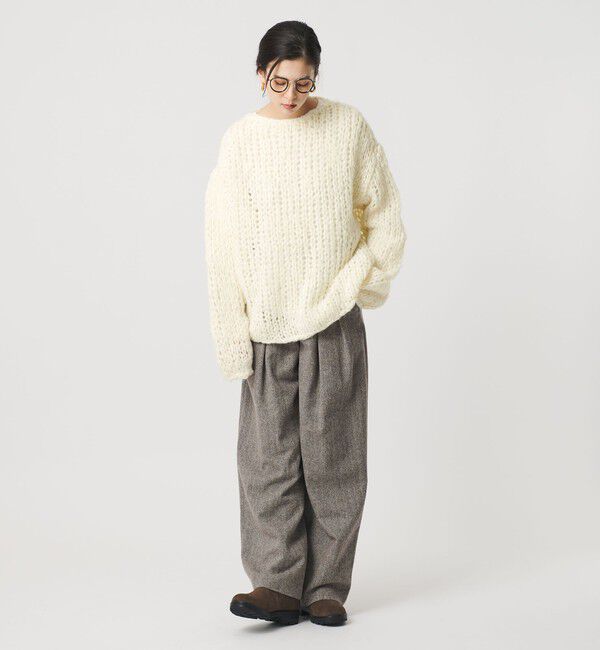 BEAUTY&YOUTH UNITED ARROWS「ウールモヘヤナイロン ルーズニットプルオーバー」|ニット・セーター|