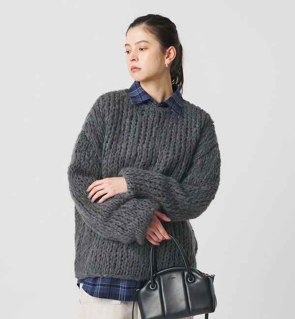 BEAUTY&YOUTH UNITED ARROWS「ウールモヘヤナイロン ルーズニットプルオーバー」|ニット・セーター|