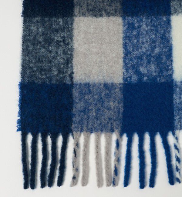 BEAUTY&YOUTH UNITED ARROWS「ブラッシュド ブロックチェック マフラー」|マフラー|