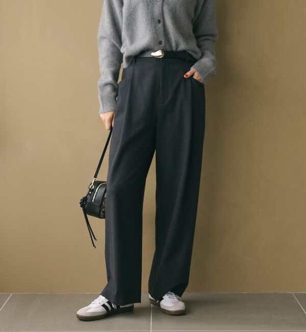 BEAUTY&YOUTH UNITED ARROWS「ウールブレンド ツイルバックゴムパンツ ウォッシャブル」|その他|DK.GRAY