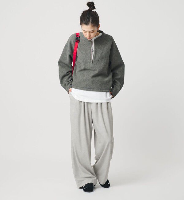 BEAUTY&YOUTH UNITED ARROWS「裏起毛ジョーゼット ワイドパンツ ウォッシャブル」|その他|