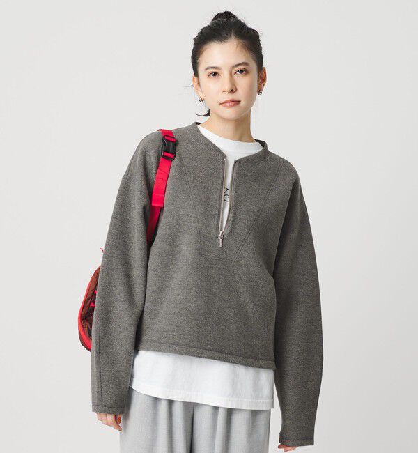 BEAUTY&YOUTH UNITED ARROWS「ダンボール ハーフジップ プルオーバー」|Tシャツ・カットソー|