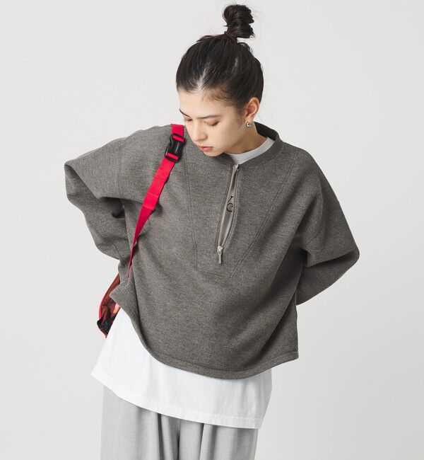 BEAUTY&YOUTH UNITED ARROWS「ダンボール ハーフジップ プルオーバー」|Tシャツ・カットソー|