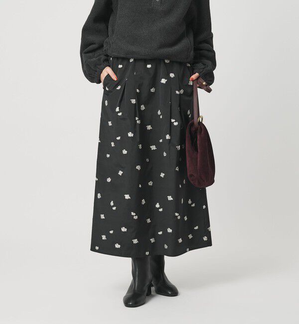 BEAUTY&YOUTH UNITED ARROWS「フラワージャガード スカート ウォッシャブル」|スカート|