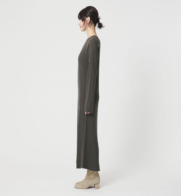 BEAUTY&YOUTH UNITED ARROWS「【WEB限定 Wardrobe DAILY MINIMAL】リブニットフレアワンピース」|ワンピース|