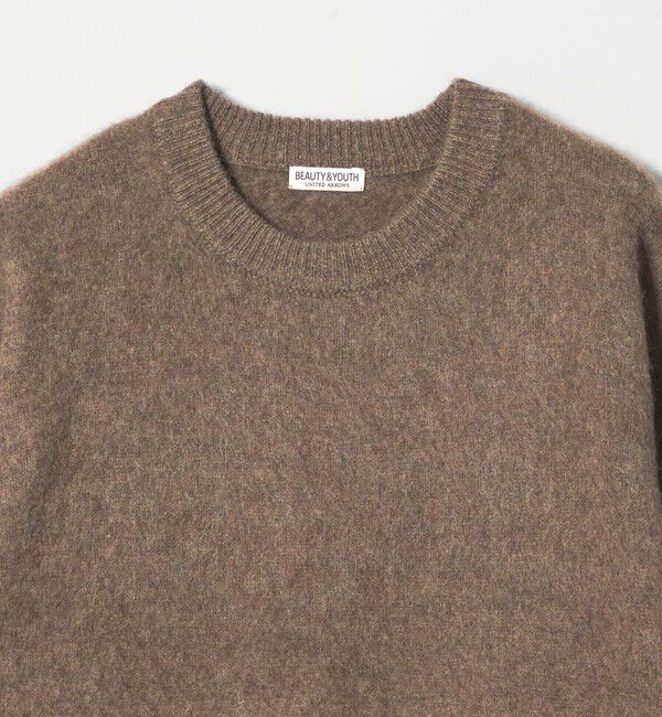 BEAUTY&YOUTH UNITED ARROWS「ブラッシュド ヤク クルーネック ニット」|ニット・セーター|
