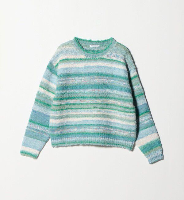 BEAUTY&YOUTH UNITED ARROWS「マルチボーダー ニットプルオーバー」|ニット・セーター|