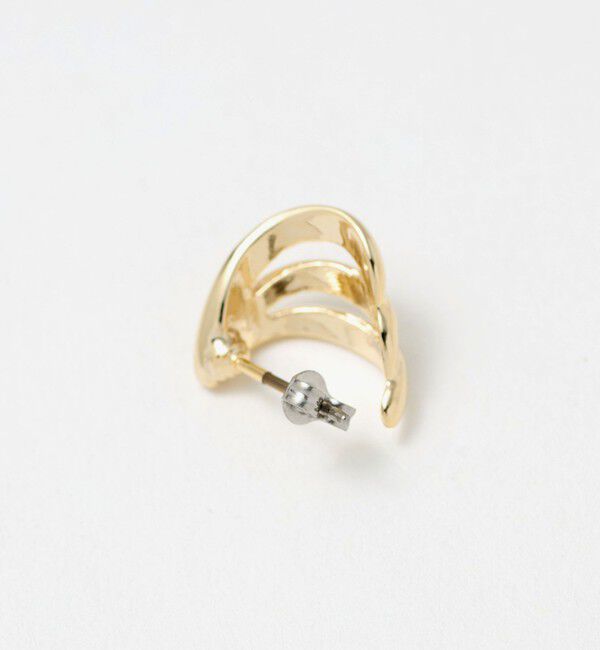 BEAUTY&YOUTH UNITED ARROWS「メタル カーブ 3ライン ピアス」|ピアス|
