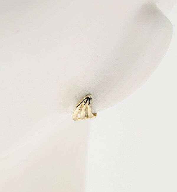 BEAUTY&YOUTH UNITED ARROWS「メタル カーブ 3ライン ピアス」|ピアス|
