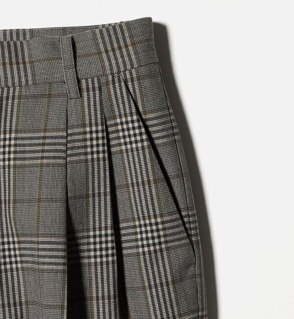 STEVEN ALAN「＜Steven Alan＞メランジ タック ワイド パンツ」|スラックス|