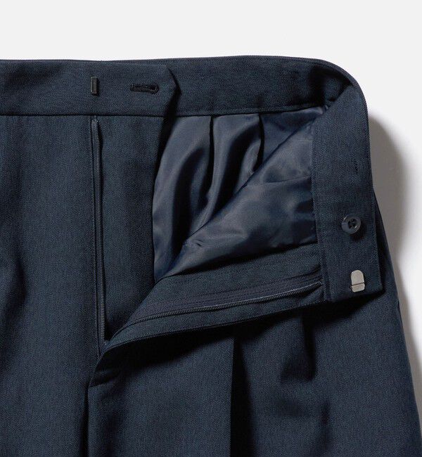 STEVEN ALAN「＜Steven Alan＞メランジ タック ワイド パンツ」|スラックス|