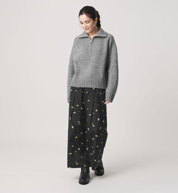 BEAUTY&YOUTH UNITED ARROWS「ウールナイロン ハーフジップ ニットプルオーバー」|ニット・セーター|