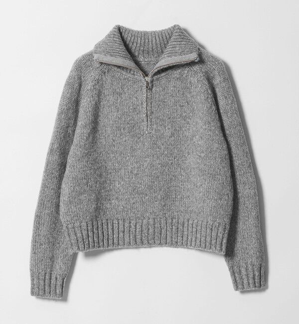 BEAUTY&YOUTH UNITED ARROWS「ウールナイロン ハーフジップ ニットプルオーバー」|ニット・セーター|