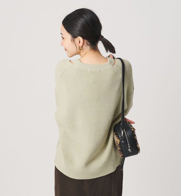 BEAUTY&YOUTH UNITED ARROWS「アゼ スリットVネック ニットプルオーバー ウォッシャブル」|ニット・セーター|