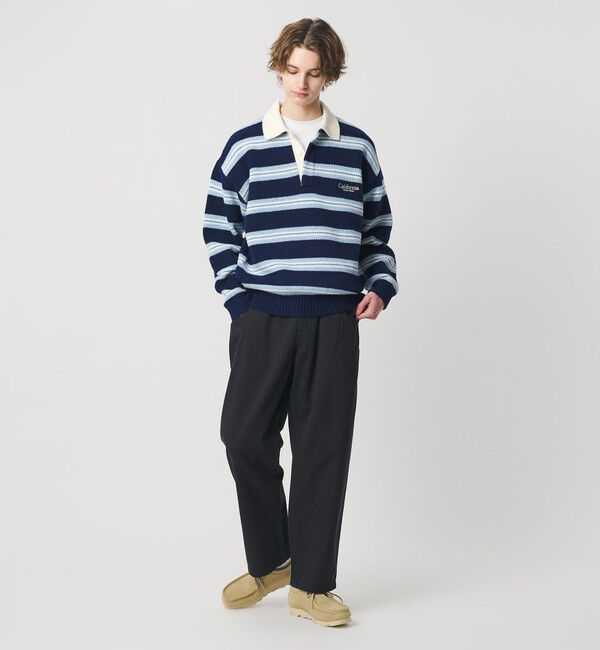 California General Store「＜CGS.＞ボーダー ニット ポロシャツ」|ニット・セーター|