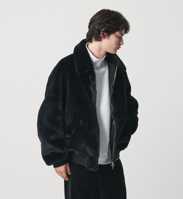 MONKEY TIME「ファーライク ミリタリー ブルゾン」|その他|