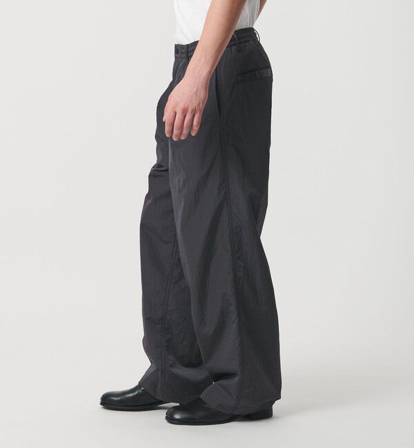 MONKEY TIME「バックブラッシュド タフタ イージー パンツ」|チノ|